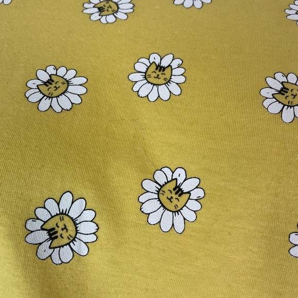 Yellow Daisy Print Women's Top XS - Picture 4 of 8
